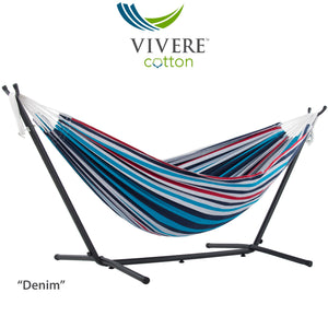 Double Cotton Hammock with Stand Combo (9ft/280cm)