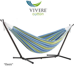 Double Cotton Hammock with Stand Combo (9ft/280cm)