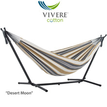 Load image into Gallery viewer, Double Cotton Hammock with Stand Combo (9ft/280cm)
