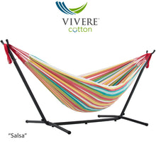 Load image into Gallery viewer, Double Cotton Hammock with Stand Combo (9ft/280cm)
