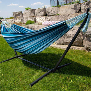 Double Cotton Hammock with Stand Combo (9ft/280cm)