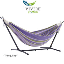 Load image into Gallery viewer, Double Cotton Hammock with Stand Combo (9ft/280cm)
