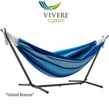 Load image into Gallery viewer, Double Cotton Hammock with Stand Combo (9ft/280cm)
