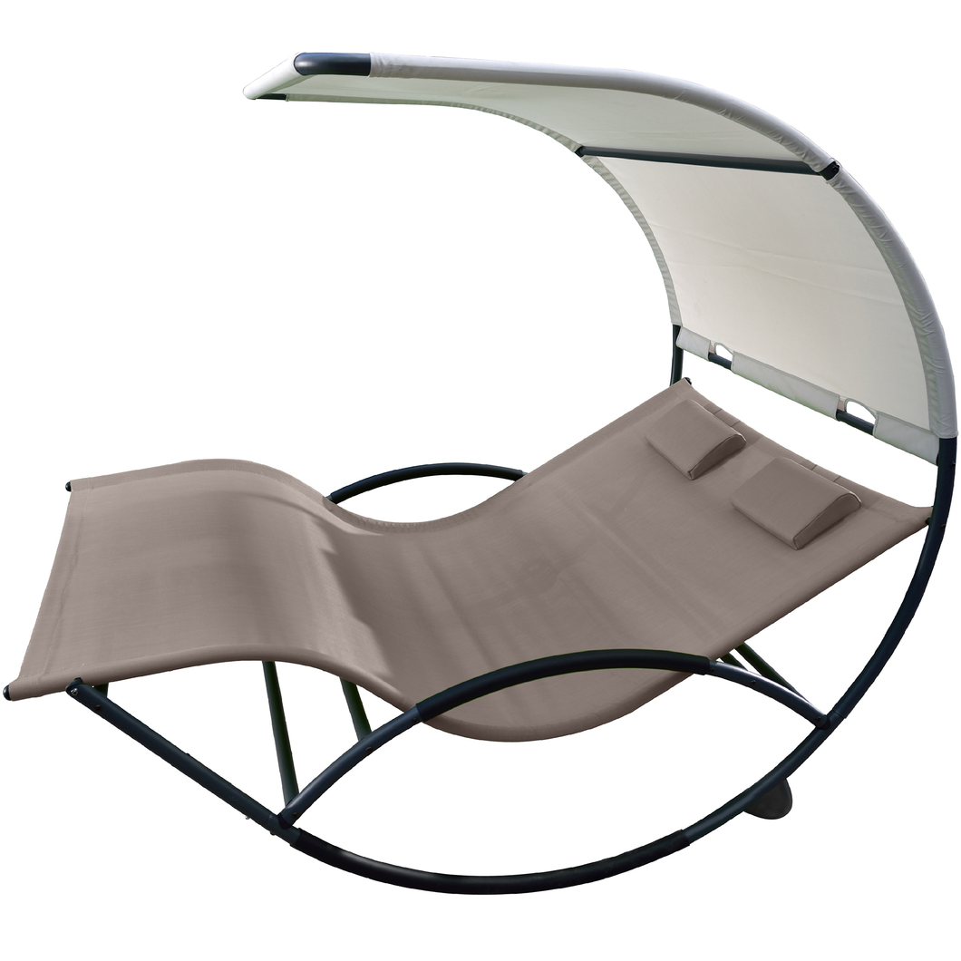Double Chaise Rocker - Aluminum